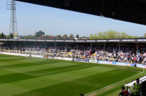 Taunting the Meadow End crowd